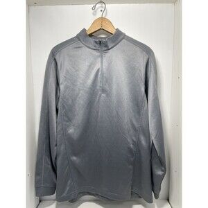 Mens Medium Black Clover Quarter Zip Light Sweatshirt  Live Lucky